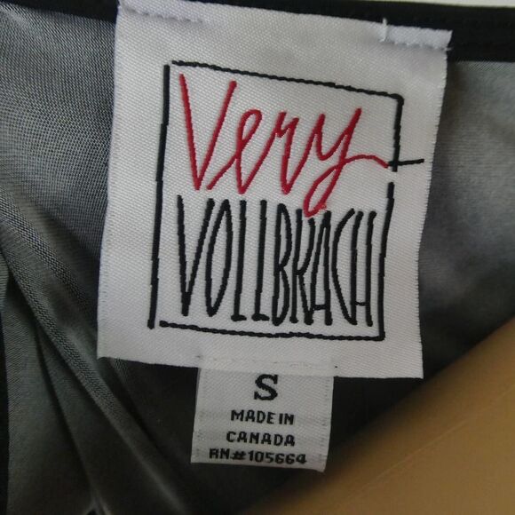 Very Vollbrach Postmodern 1980s Style Snail Floral Tunic Blouse Black Colorful S - Picture 6 of 10